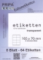 Preview: Etiketten 105x70mm wetterfest