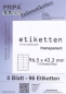 Preview: Etiketten 96x42mm wetterfest