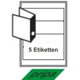 Etiketten für Ordnerrücken 190/58mm