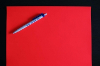 Papier Tagesleuchtfarbe rot