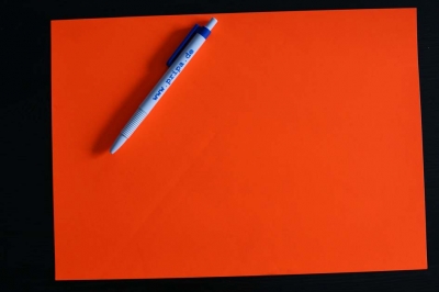 Papier Tagesleuchtfarbe orange